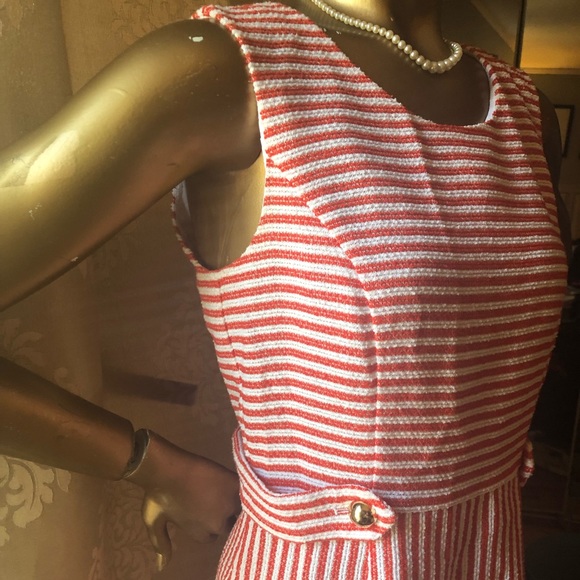 Banana Republic- Orange and White Dress - Picture 3 of 8